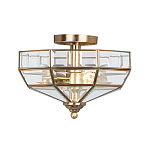 Потолочный светильник шестигранной формы с прозрачными стеклянным плафоном Elstead Lighting варинант исполнения - 1 | Loft Concept в Брянске