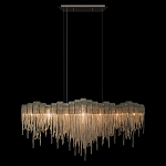 Люстра подвесная с металлическими дугами и длинными цепочками 115 см Atlantis Chain варинант исполнения - 12 | Loft Concept в Брянске