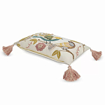 Чехол на подушку с кисточками и вышивкой птиц Ethnic mix Birds Rect варинант исполнения - 1 | Loft Concept в Брянске