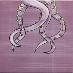 Плитка с узором Осьминог велосипедист варинант исполнения - 4 | Loft Concept в Брянске