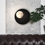 Бра с овальным основанием золотого цвета  и плафоном из алебастра Shaw Lighting варинант исполнения - 4 | Loft Concept в Брянске