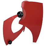 Декоративная статуэтка Abstract Figure Two Spheres Red Figurine варинант исполнения - 1 | Loft Concept в Брянске