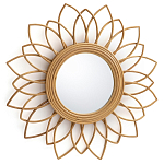 Зеркало из ротанга в форме цветка WICKER MIRROR 65  варинант исполнения - 1 | Loft Concept в Брянске