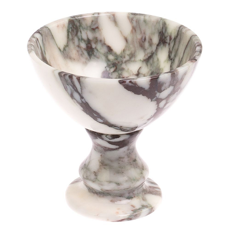 Конфетница из саянского мрамора Stone Candy Bowl Белый Мрамор Bianco в Брянске | Loft Concept 