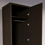 Узкий Шкаф Primo с 2 выдвижными ящиками Темный орех варинант исполнения - 6 | Loft Concept в Брянске