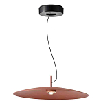 Подвесной светильник круглой формы с коричневым металлическим абажуром Halo Drift варинант исполнения - 1 | Loft Concept в Брянске