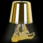 Настольная лампа фигурная золотого цвета с гладким абажуром Высота 16 см Sophia варинант исполнения - 3 | Loft Concept в Брянске