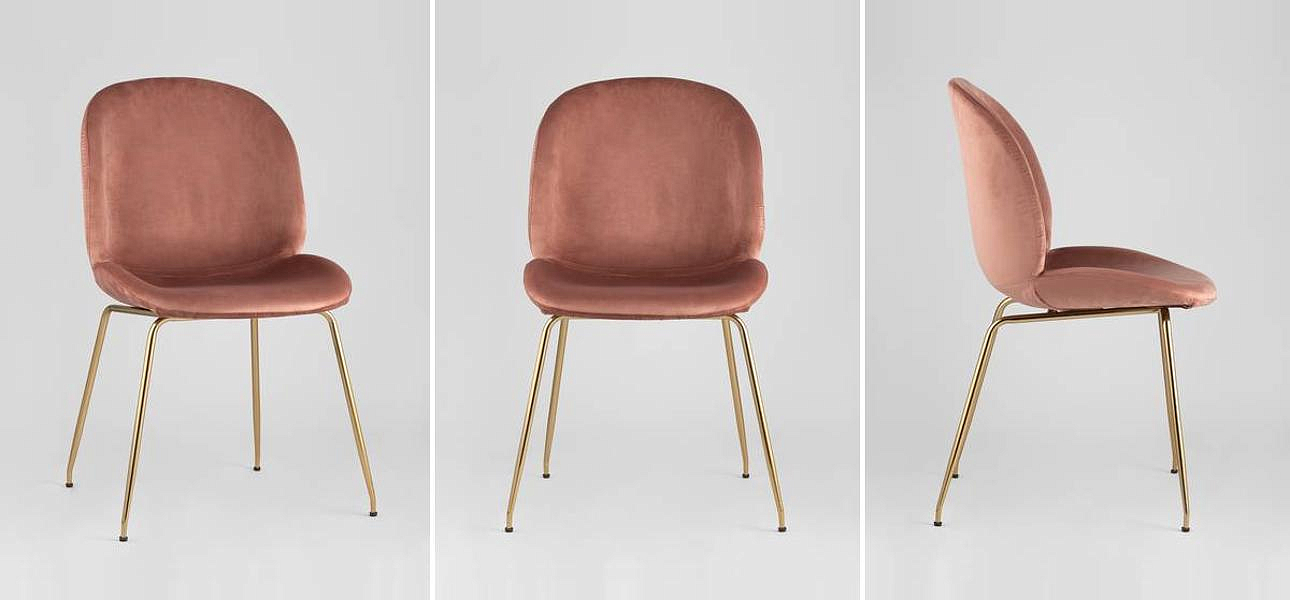 Стул Пыльно-Розовый Велюр Vendramin Chair Стул Пыльно-Розовый Велюр Vendramin Chair - Loft-Concept в Брянске