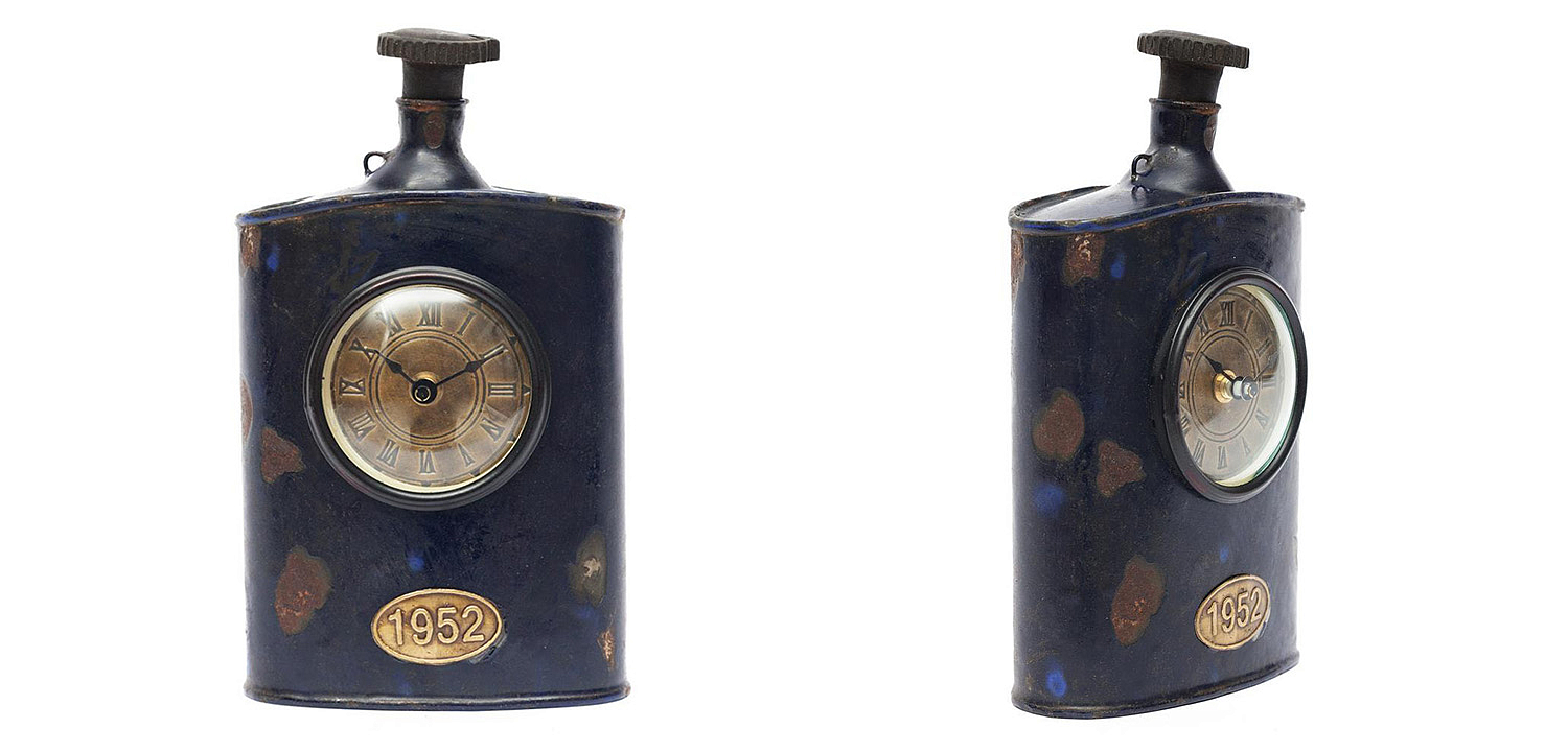 Часы Antique Indian Bottle of Brandy Clock - Loft-Concept в Брянске