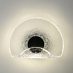 Бра из текстурированного прозрачного стекла с изогнутым краем Textured Glass  варинант исполнения - 3 | Loft Concept в Брянске