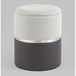 Пуф Mauldine с ящиком серо-черный с экокожей варинант исполнения - 1 | Loft Concept в Брянске