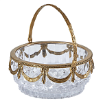 Корзиночка из прозрачного стекла с бронзовой ручкой Eden Garden варинант исполнения - 1 | Loft Concept в Брянске