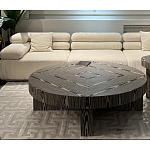 Столик журнальный круглый с полосатым узором Zebroids варинант исполнения - 5 | Loft Concept в Брянске