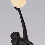 Торшер черная статуэтка Девушка Girl Carries Light Balls варинант исполнения - 1 | Loft Concept в Брянске