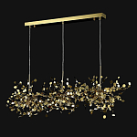 Люстра подвесная из трех частей с металлическими круглыми элементами Terzani Argent варинант исполнения - 4 | Loft Concept в Брянске