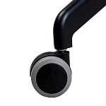 Стул с мягкой бежевой обивкой из велюра и подъемно-поворотным механизмом на черных колесиках Harper Beige варинант исполнения - 6 | Loft Concept в Брянске