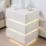 Умная прикроватная тумба с беспроводной зарядкой и подсветкой Smart Bedside Table варинант исполнения - 4 | Loft Concept в Брянске