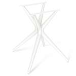 Стол обеденный с круглой столешницей из керамики на четырех белых ножках Sand Ceramics варинант исполнения - 5 | Loft Concept в Брянске