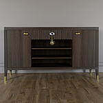 Комод-буфет Elsa Dreams Walnut с открытыми полками   варинант исполнения - 5 | Loft Concept в Брянске