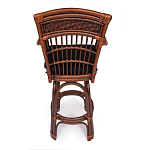 Барный стул из ротанга Eloise коричневый варинант исполнения - 4 | Loft Concept в Брянске
