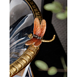 Чаша из прозрачного стекла с бронзовым рельефным ободком Eden Garden варинант исполнения - 6 | Loft Concept в Брянске