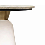 Кофейный столик с прозрачным основанием и столешницей с мраморным узором Transparent Base варинант исполнения - 2 | Loft Concept в Брянске