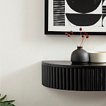 Прикроватный подвесной столик с ящиком черный Bedside Hanging Table варинант исполнения - 5 | Loft Concept в Брянске