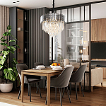 Люстра с хрустальным декором Luxxu Crystal Chrome Chandelier варинант исполнения - 3 | Loft Concept в Брянске