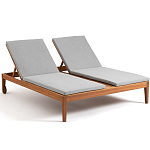 Шезлонг двухместный из эвкалипта Sunset варинант исполнения - 1 | Loft Concept в Брянске