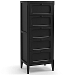 Комод узкий с 5-ю ящиками черный Silva Black Chest of Drawers варинант исполнения - 2 | Loft Concept в Брянске
