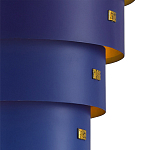 Подвесной светильник фигурный синий из 4-х широких колец Alternating Rings варинант исполнения - 2 | Loft Concept в Брянске