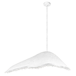 Подвесной светильник с асимметричным волнообразным абажуром и фактурной бахромой по краю Tactile Line варинант исполнения - 12 | Loft Concept в Брянске