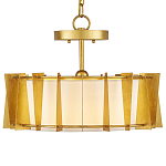 Потолочный светильник круглый с каркасом в форме треугольников и тканевым абажуром Brutal Light варинант исполнения - 1 | Loft Concept в Брянске