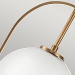 Подвесной светильник с белым плафоном в форме шара в арочной подвеске Hinkley варинант исполнения - 17 | Loft Concept в Брянске