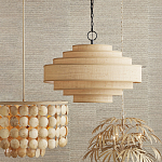 Люстра с каскадом из круглых декоративных элементов Texture Discs варинант исполнения - 4 | Loft Concept в Брянске