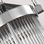 Подвесной светильник цвета хром с рифленым стеклянным цилиндрическим плафоном в современном стиле Feiss варинант исполнения - 5 | Loft Concept в Брянске