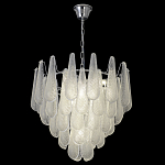 Люстра с подвесками из рифленного стекла в форме капель Textured Glass Chandelier варинант исполнения - 16 | Loft Concept в Брянске