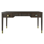 Письменный стол Elsa Dreams Walnut Шпон дерево с двумя ящиками варинант исполнения - 5 | Loft Concept в Брянске