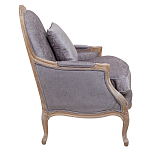 Кресло Ava Classical Armchair brown and grey velour варинант исполнения - 2 | Loft Concept в Брянске
