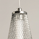 Люстра круглая каскадня с 5-ю плафонами из металлической сетки Mesh Lampshade Lighting варинант исполнения - 9 | Loft Concept в Брянске