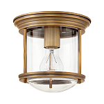 Потолочный светильник для ванных комнат с цилиндрическим стеклянным плафоном и одной лампой Hinkley варинант исполнения - 5 | Loft Concept в Брянске