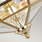 Потолочный светильник шестигранной формы с прозрачными стеклянным плафоном Elstead Lighting варинант исполнения - 11 | Loft Concept в Брянске