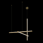 Люстра с 3-мя  пересекающимися цилиндрическими плафонами на тонких тросах Trumpet tube варинант исполнения - 3 | Loft Concept в Брянске