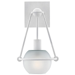 Бра белое с матовым стеклянным плафоном в форме шара White Lighthouse варинант исполнения - 2 | Loft Concept в Брянске