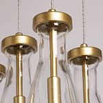 Люстра с 7-ю прозрачными плафонами из стекла в форме капли Lucid Rain  варинант исполнения - 7 | Loft Concept в Брянске