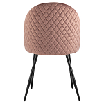 Мягкий стул в велюре пыльно-розового цвета Miruna Chair варинант исполнения - 3 | Loft Concept в Брянске