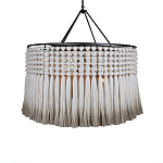 Люстра серая плетеная с кисточками Boho Tassel Chandelier варинант исполнения - 1 | Loft Concept в Брянске
