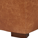 Кожаное модульное кресло коричневое без подлокотников с подушкой Coul Leather Modular Armchair варинант исполнения - 5 | Loft Concept в Брянске