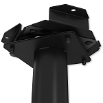 Барный стул вращающийся со спинкой и подлокотниками Douglas Rhombus Черный Велюр варинант исполнения - 7 | Loft Concept в Брянске