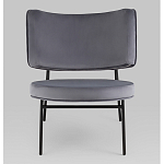 Мини-кресло District Lounge велюр серый варинант исполнения - 4 | Loft Concept в Брянске